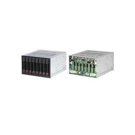 Supermicro Supermicro Mobile Rack M28SAB-OEM Drive Bay Adapter - Black - 8 x Total Bay - 8 x 2.5" Bay CSE-M28SAB-OEM